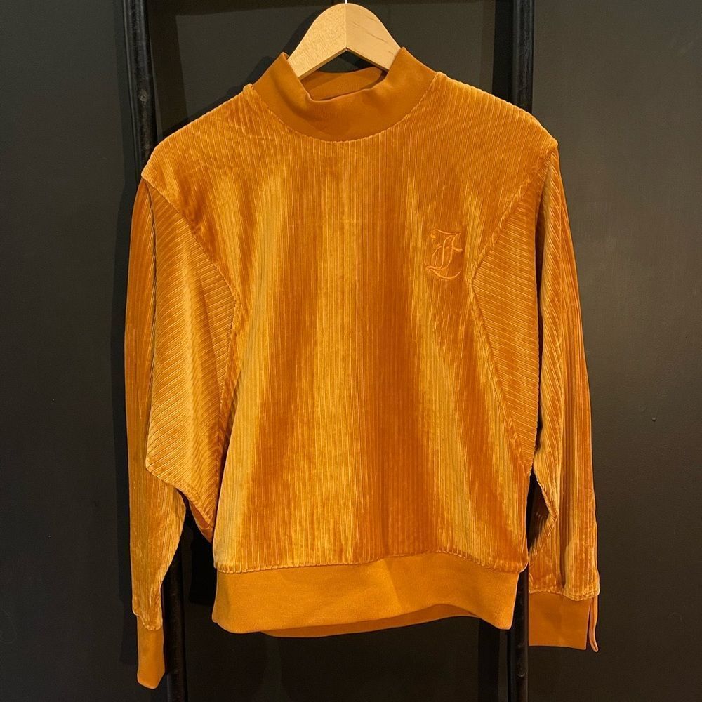 NWT Juicy Couture Split-Cuff Velour Pull-Over